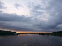 Abendstimmung über dem Fluß Swir